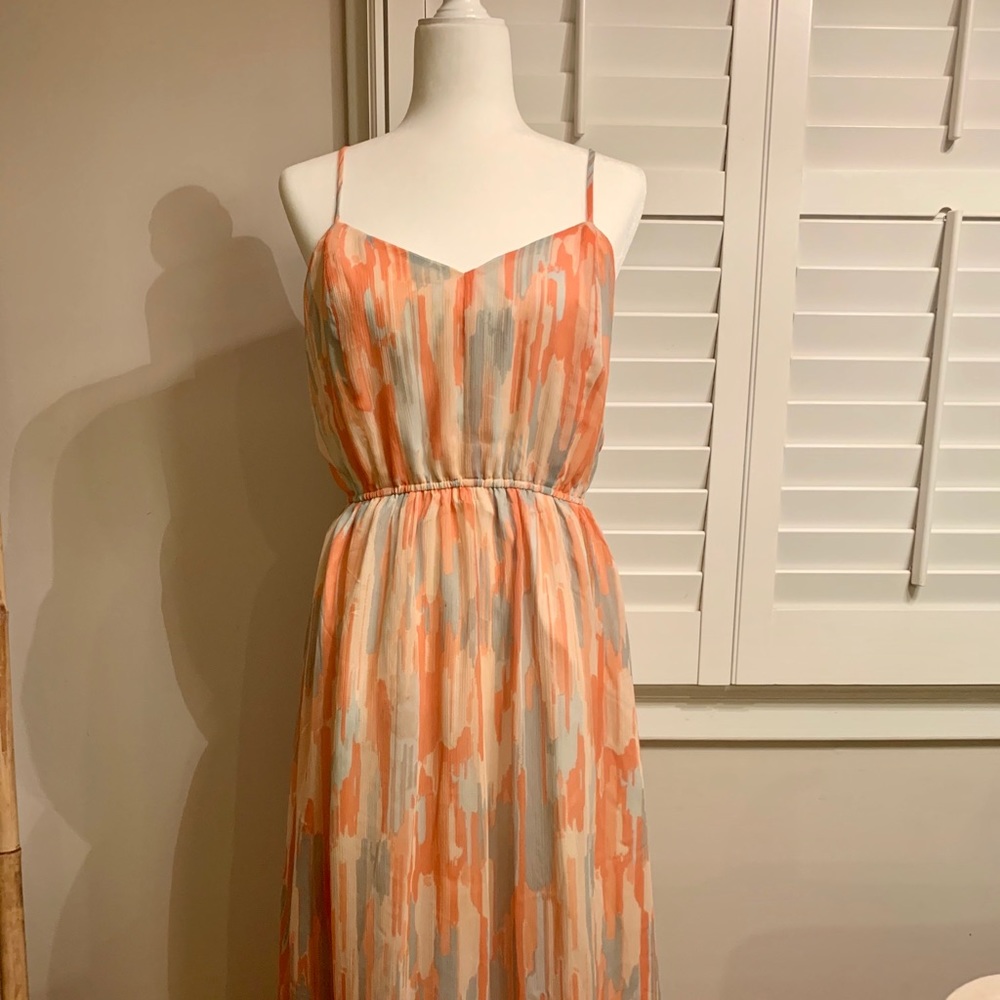 Jack by BB Dakota Hildy Maxi Dress Peach Medium